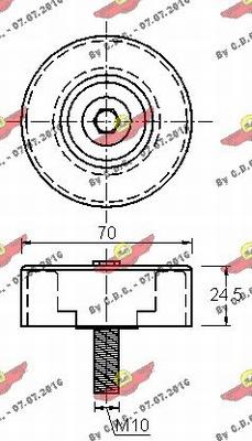 Autokit 03.81411 - Galoppino / Guidacinghia, Cinghia Poly-V autozon.pro