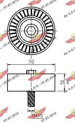 Autokit 03.81417 - Galoppino / Guidacinghia, Cinghia Poly-V autozon.pro