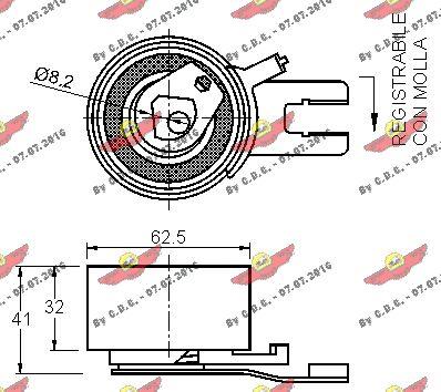 Autokit 03.81483 - Rullo tenditore, Cinghia dentata autozon.pro