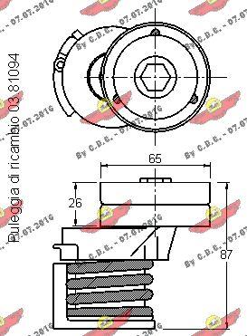 Autokit 03.81470 - Tendicinghia, Cinghia Poly-V autozon.pro