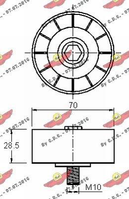 Autokit 03.81544 - Galoppino / Guidacinghia, Cinghia Poly-V autozon.pro