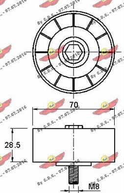 Autokit 03.81543 - Galoppino / Guidacinghia, Cinghia Poly-V autozon.pro