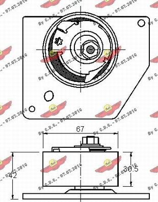 Autokit 03.81516 - Rullo tenditore, Cinghia dentata autozon.pro