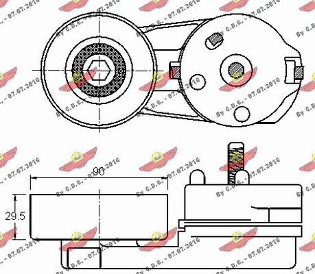 Autokit 03.81512 - Tendicinghia, Cinghia Poly-V autozon.pro