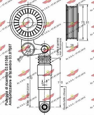 Autokit 03.81585 - Tendicinghia, Cinghia Poly-V autozon.pro