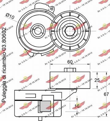 Autokit 03.81537 - Tendicinghia, Cinghia Poly-V autozon.pro