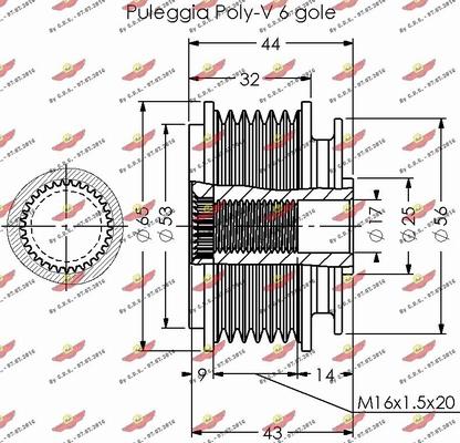 Autokit 03.81649 - Puleggia cinghia, Alternatore autozon.pro