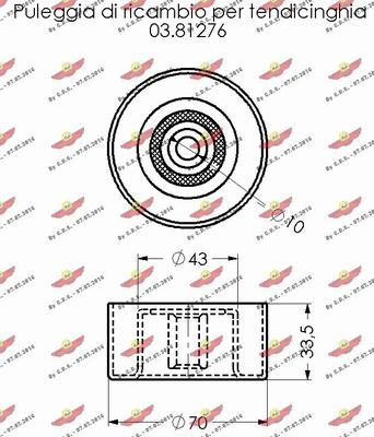 Autokit 03.81640 - Galoppino / Guidacinghia, Cinghia Poly-V autozon.pro