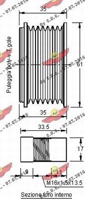 Autokit 03.81091 - Puleggia cinghia, Alternatore autozon.pro