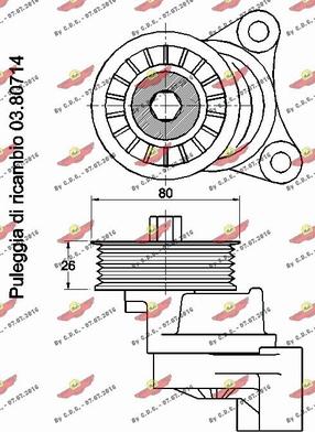 Autokit 03.81042 - Tendicinghia, Cinghia Poly-V autozon.pro