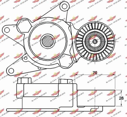 Autokit 03.81060 - Tendicinghia, Cinghia Poly-V autozon.pro