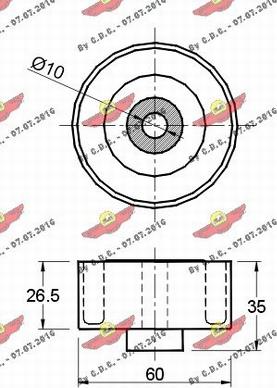 Autokit 03.81037 - Galoppino / Guidacinghia, Cinghia Poly-V autozon.pro