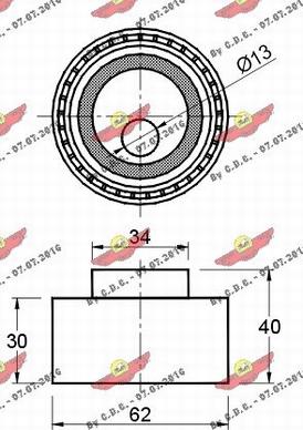 Autokit 03.81028 - Rullo tenditore, Cinghia dentata autozon.pro