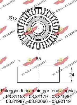 Autokit 03.81159 - Galoppino / Guidacinghia, Cinghia Poly-V autozon.pro