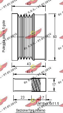 Autokit 03.81167 - Puleggia cinghia, Alternatore autozon.pro