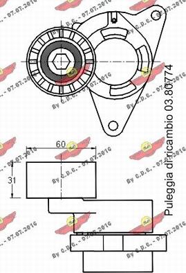 Autokit 03.81101 - Tendicinghia, Cinghia Poly-V autozon.pro