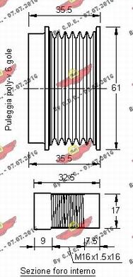 Autokit 03.81186 - Puleggia cinghia, Alternatore autozon.pro