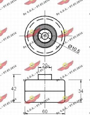 Autokit 03.81182 - Galoppino / Guidacinghia, Cinghia dentata autozon.pro