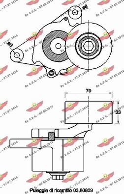 Autokit 03.81855 - Tendicinghia, Cinghia Poly-V autozon.pro