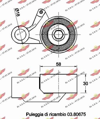 Autokit 03.81851 - Rullo tenditore, Cinghia dentata autozon.pro