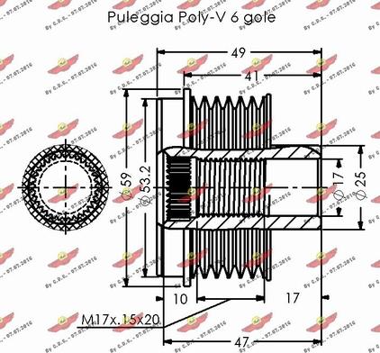 Autokit 03.81811 - Puleggia cinghia, Alternatore autozon.pro