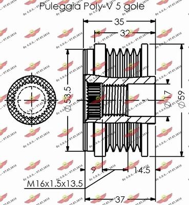 Autokit 03.81886 - Puleggia cinghia, Alternatore autozon.pro