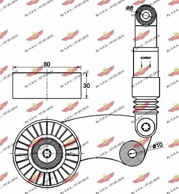 Autokit 03.81824 - Tendicinghia, Cinghia Poly-V autozon.pro