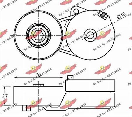 Autokit 03.81355 - Tendicinghia, Cinghia Poly-V autozon.pro