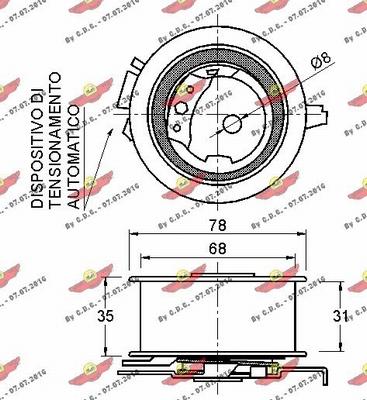 Autokit 03.81324 - Rullo tenditore, Cinghia dentata autozon.pro