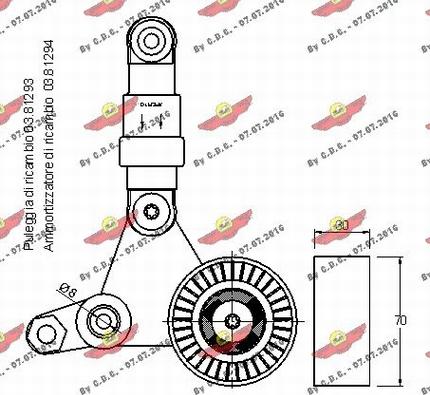 Autokit 03.81292 - Tendicinghia, Cinghia Poly-V autozon.pro