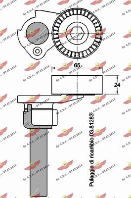 Autokit 03.81282 - Tendicinghia, Cinghia Poly-V autozon.pro