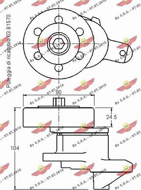 Autokit 03.81233 - Tendicinghia, Cinghia Poly-V autozon.pro