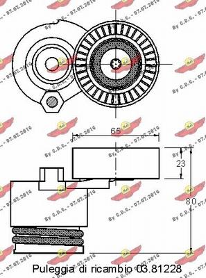 Autokit 03.81227 - Tendicinghia, Cinghia Poly-V autozon.pro