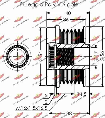 Autokit 03.81764 - Puleggia cinghia, Alternatore autozon.pro