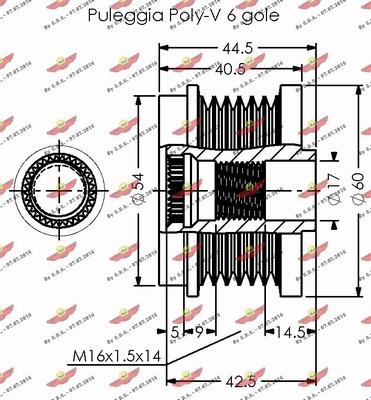 Autokit 03.81765 - Puleggia cinghia, Alternatore autozon.pro