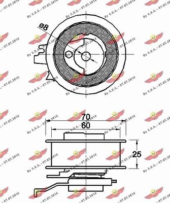 Autokit 03.81760 - Rullo tenditore, Cinghia dentata autozon.pro