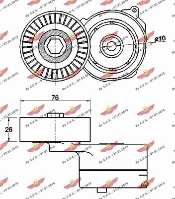 Autokit 03.81724 - Tendicinghia, Cinghia Poly-V autozon.pro