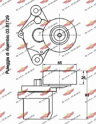 Autokit 03.81728 - Tendicinghia, Cinghia Poly-V autozon.pro