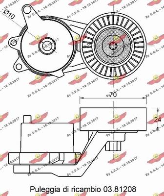 Autokit 03.82090 - Galoppino / Guidacinghia, Cinghia Poly-V autozon.pro