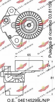 Autokit 03.82066 - Tendicinghia, Cinghia Poly-V autozon.pro