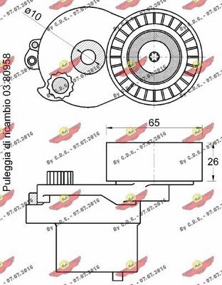 Autokit 03.82014 - Tendicinghia, Cinghia Poly-V autozon.pro