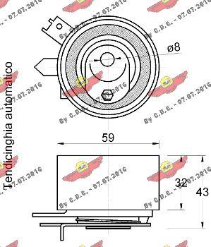 Autokit 03.82034 - Rullo tenditore, Cinghia dentata autozon.pro