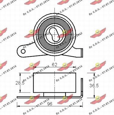 Autokit 03.343 - Rullo tenditore, Cinghia dentata autozon.pro