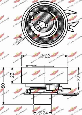 Autokit 03.359 - Rullo tenditore, Cinghia dentata autozon.pro