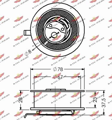 Autokit 03.357 - Rullo tenditore, Cinghia dentata autozon.pro