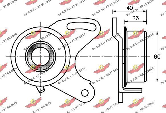 Autokit 03.384 - Rullo tenditore, Cinghia dentata autozon.pro