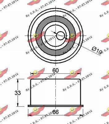 Autokit 03.386 - Rullo tenditore, Cinghia dentata autozon.pro