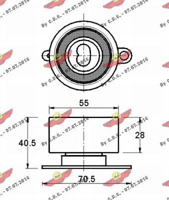 Autokit 03.383 - Rullo tenditore, Cinghia dentata autozon.pro