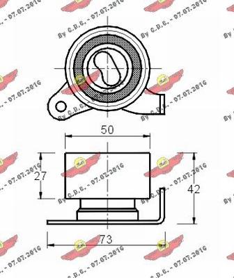 Autokit 03.339 - Rullo tenditore, Cinghia dentata autozon.pro