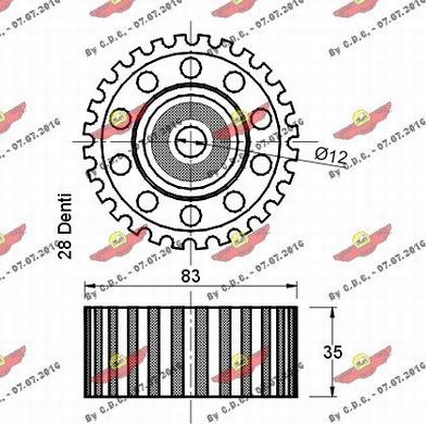 Autokit 03.335 - Galoppino / Guidacinghia, Cinghia dentata autozon.pro